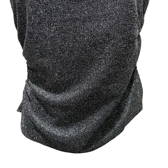 Reformation Molly Knit Halter Top Silver Sparkle Women’s Size Medium NWT - Picture 3 of 9